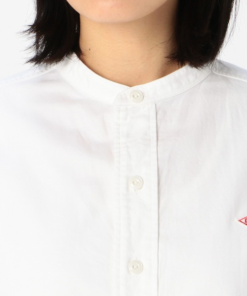 DANTON - 【DANTON】長袖バンドカラーシャツ YOX WOMEN DANTON（ダントン）の「【DANTON】長袖バンドカラーシャツ YOX