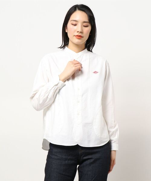 DANTON - 【DANTON】長袖バンドカラーシャツ YOX WOMEN DANTON（ダントン）の「【DANTON】長袖バンドカラーシャツ YOX