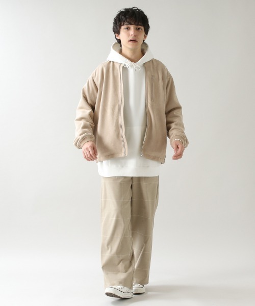 RAGEBLUE(レイジブルー)の「ウィンドウペン/TRストレッチワイドパンツ/926643(スラックス・メンズ・ベージュ/グレー・MEDIUM/LARGE)」の8枚目の写真