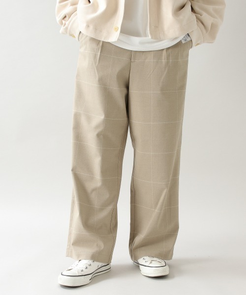 RAGEBLUE(レイジブルー)の「ウィンドウペン/TRストレッチワイドパンツ/926643(スラックス・メンズ・ベージュ/グレー・MEDIUM/LARGE)」の12枚目の写真