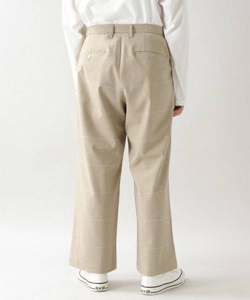 RAGEBLUE(レイジブルー)の「ウィンドウペン/TRストレッチワイドパンツ/926643(スラックス・メンズ・ベージュ/グレー・MEDIUM/LARGE)」の20枚目の写真