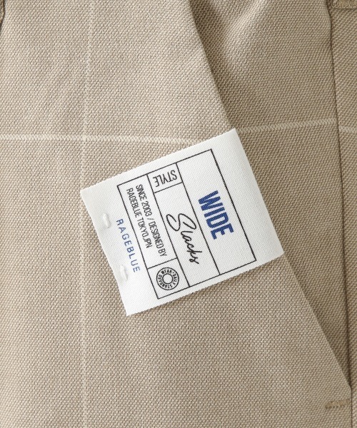 RAGEBLUE(レイジブルー)の「ウィンドウペン/TRストレッチワイドパンツ/926643(スラックス・メンズ・ベージュ/グレー・MEDIUM/LARGE)」の4枚目の写真