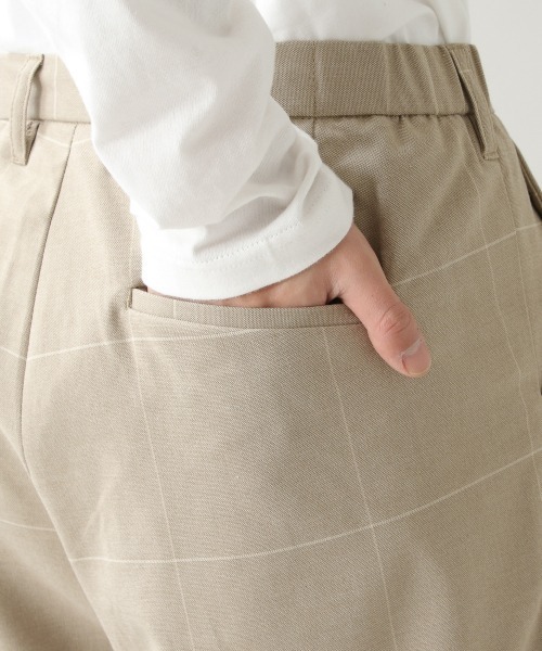 RAGEBLUE(レイジブルー)の「ウィンドウペン/TRストレッチワイドパンツ/926643(スラックス・メンズ・ベージュ/グレー・MEDIUM/LARGE)」の15枚目の写真