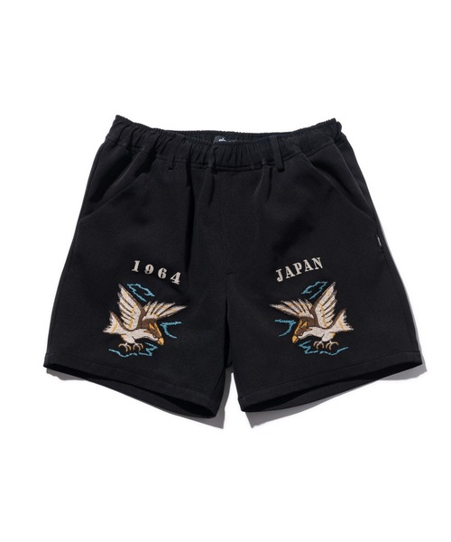 glamb(グラム)の「Needlework short pants / ニードルワークショートパンツ(その他パンツ・メンズ・ワイン/ブラック・M/S/L)」の3枚目の写真