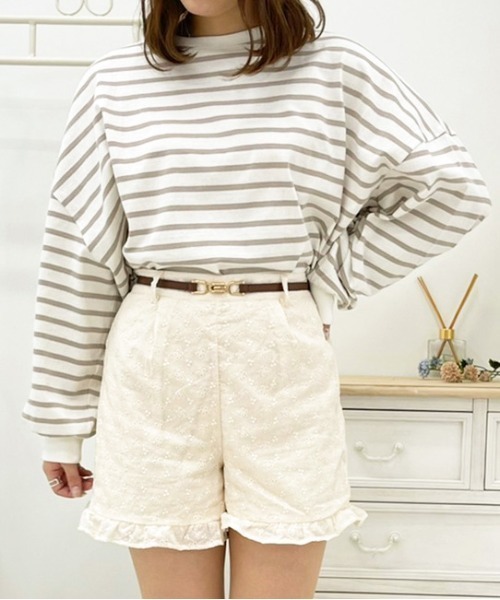 apres jour（アプレジュール）の「アソートフリルショーパン【ZOZOTOWN限定アイテム】（その他パンツ・レディース・ダークブラウン/ブラック系その他/ブラック/アイボリー/オフホワイト/ブルー系その他/ベージュ/ブラウン系その他・X-LARGE/フリー）」の3枚目の写真