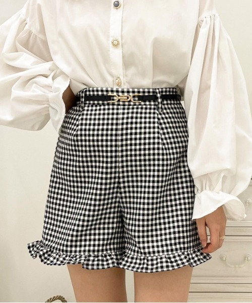 apres jour（アプレジュール）の「アソートフリルショーパン【ZOZOTOWN限定アイテム】（その他パンツ・レディース・ダークブラウン/ブラック系その他/ブラック/アイボリー/オフホワイト/ブルー系その他/ベージュ/ブラウン系その他・X-LARGE/フリー）」の15枚目の写真