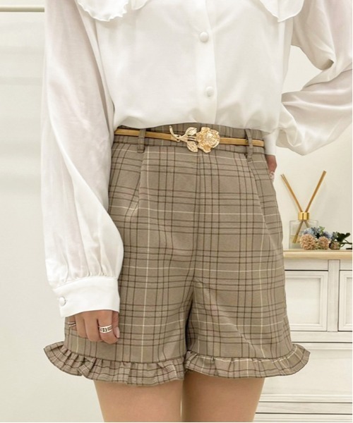 apres jour（アプレジュール）の「アソートフリルショーパン【ZOZOTOWN限定アイテム】（その他パンツ・レディース・ダークブラウン/ブラック系その他/ブラック/アイボリー/オフホワイト/ブルー系その他/ベージュ/ブラウン系その他・X-LARGE/フリー）」の21枚目の写真