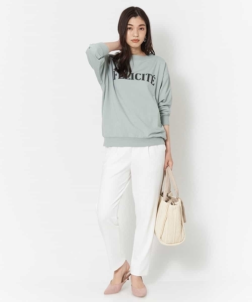 a.v.v（アーヴェヴェ）の「【洗える】ロゴスウェット（スウェット・レディース・ライトグリーン/ダークグレー/ホワイト・40/36/34/42/38）」の20枚目の写真