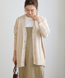 Vネックカーディガン