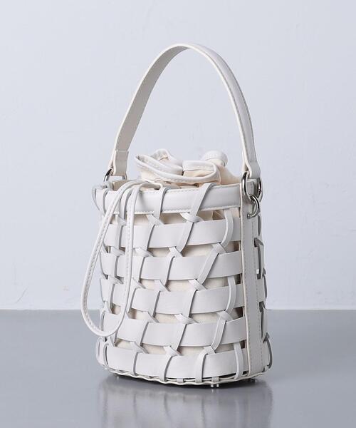 UNITED ARROWS（ユナイテッドアローズ）の「UWCC ARNG メッシュ バケツ バッグ◆（ショルダーバッグ・レディース・ブラック/ホワイト/ベージュ・FREE）」の19枚目の写真