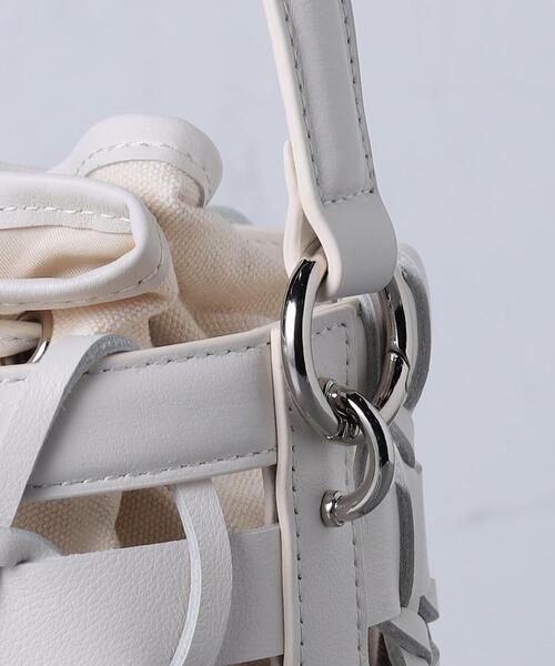 UNITED ARROWS（ユナイテッドアローズ）の「UWCC ARNG メッシュ バケツ バッグ◆（ショルダーバッグ・レディース・ブラック/ホワイト/ベージュ・FREE）」の22枚目の写真