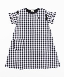 trois lapins kp（トロワラパンケーピー）の「ギンガムチェック柄のワンピース(140-150cm)（ワンピース・キッズ）」