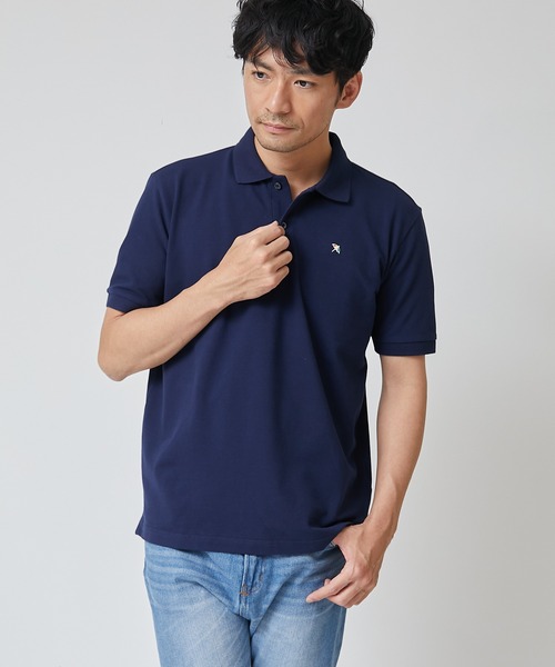 Arnold Palmer（アーノルドパーマー）の「カノコ ベーシックポロシャツ（ポロシャツ・レディース・ホワイト/ピンク/ブルー/カーキ/レッド/ネイビー/グリーン/グレー/ブラック/マスタード/サックスブルー・3L/L/S/LL/M/XS）」の7枚目の写真