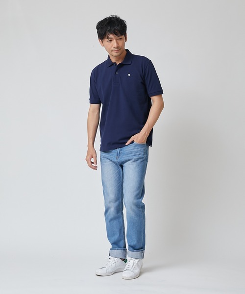 Arnold Palmer（アーノルドパーマー）の「カノコ ベーシックポロシャツ（ポロシャツ・レディース・ホワイト/ピンク/ブルー/カーキ/レッド/ネイビー/グリーン/グレー/ブラック/マスタード/サックスブルー・3L/L/S/LL/M/XS）」の21枚目の写真