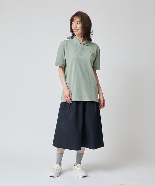 Arnold Palmer（アーノルドパーマー）の「カノコ ベーシックポロシャツ（ポロシャツ・レディース・ホワイト/ピンク/ブルー/カーキ/レッド/ネイビー/グリーン/グレー/ブラック/マスタード/サックスブルー・3L/L/S/LL/M/XS）」の20枚目の写真