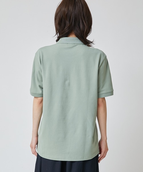 Arnold Palmer（アーノルドパーマー）の「カノコ ベーシックポロシャツ（ポロシャツ・レディース・ホワイト/ピンク/ブルー/カーキ/レッド/ネイビー/グリーン/グレー/ブラック/マスタード/サックスブルー・3L/L/S/LL/M/XS）」の13枚目の写真