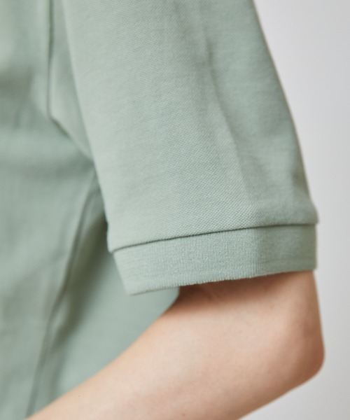 Arnold Palmer（アーノルドパーマー）の「カノコ ベーシックポロシャツ（ポロシャツ・レディース・ホワイト/ピンク/ブルー/カーキ/レッド/ネイビー/グリーン/グレー/ブラック/マスタード/サックスブルー・3L/L/S/LL/M/XS）」の18枚目の写真