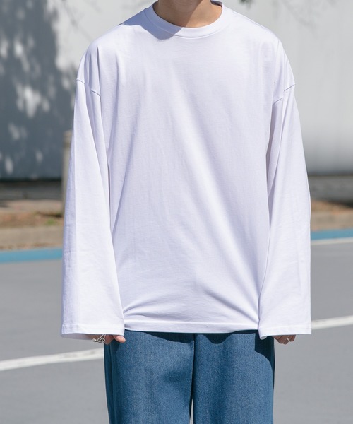 Adoon plain】フレアスリーブロンT（Tシャツ/カットソー