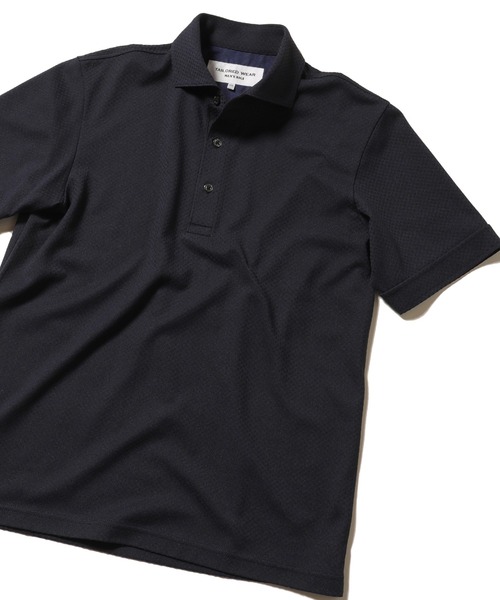 MEN'S BIGI(メンズビギ)の「【ALOFT(アロフト)】使用 高機能ポロシャツ/TAILORED WEARライン(ポロシャツ・メンズ・ホワイト/ライトグレー/ネイビー/ブルー・01/02/03)」の1枚目の写真