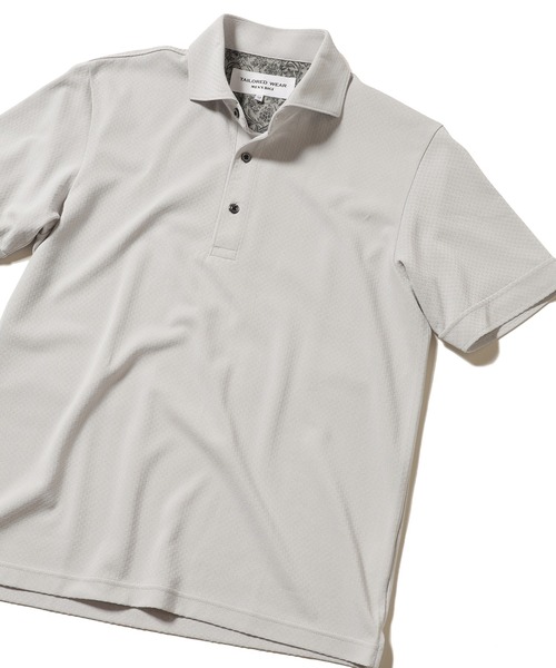 MEN'S BIGI(メンズビギ)の「【ALOFT(アロフト)】使用 高機能ポロシャツ/TAILORED WEARライン(ポロシャツ・メンズ・ホワイト/ライトグレー/ネイビー/ブルー・01/02/03)」の3枚目の写真