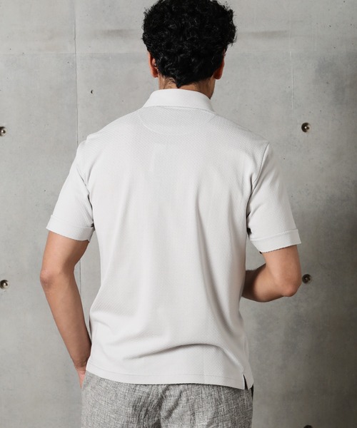 MEN'S BIGI(メンズビギ)の「【ALOFT(アロフト)】使用 高機能ポロシャツ/TAILORED WEARライン(ポロシャツ・メンズ・ホワイト/ライトグレー/ネイビー/ブルー・01/02/03)」の6枚目の写真