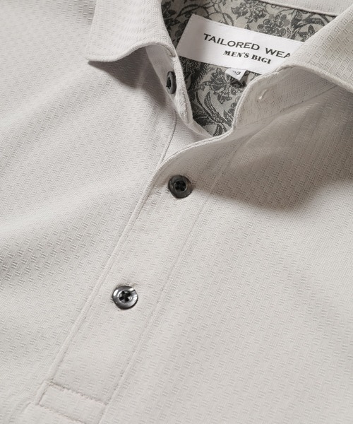 MEN'S BIGI(メンズビギ)の「【ALOFT(アロフト)】使用 高機能ポロシャツ/TAILORED WEARライン(ポロシャツ・メンズ・ホワイト/ライトグレー/ネイビー/ブルー・01/02/03)」の13枚目の写真