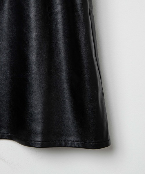 dispark（ディスパーク）の「DISPARK/フェイクレザーキャミワンピース（ワンピース・レディース・ブラック・FREE）」の9枚目の写真