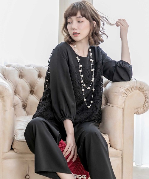 Cinderella(シンデレラ)の「パーティードレス パンツドレス パンツスーツ 結婚式 ドレス(パンツドレス・レディース・ブラック/グレー/ネイビー/ベージュ・MEDIUM/XX-LARGE/LARGE/X-LARGE/SMALL)」の17枚目の写真