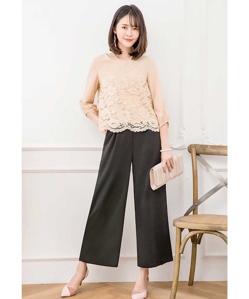 Cinderella(シンデレラ)の「パーティードレス パンツドレス パンツスーツ 結婚式 ドレス(パンツドレス・レディース・ブラック/グレー/ネイビー/ベージュ・MEDIUM/XX-LARGE/LARGE/X-LARGE/SMALL)」の11枚目の写真