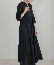 イレギュラーティアードコットンワンピース