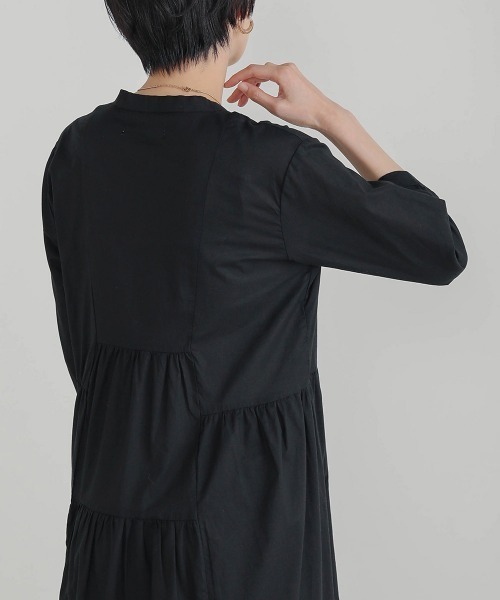 Bou Jeloud（ブージュルード）の「イレギュラーティアードコットンワンピース（ワンピース・レディース・ピンク系その他/カーキ/ブラック・38）」の21枚目の写真