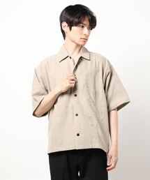 koe | ポリピーチビッグ半袖シャツ*(シャツ/ブラウス)
