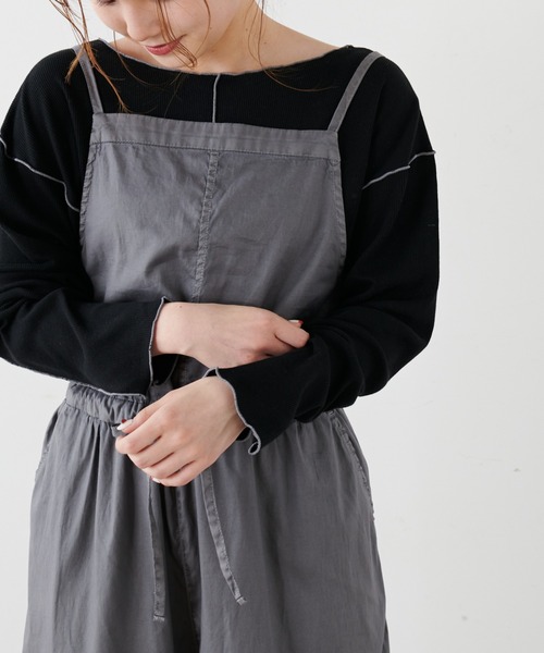 PUAL CE CIN(ピュアルセシン)の「綿麻テレコプルオーバー(Tシャツ/カットソー・レディース・ホワイト/ベージュ/グレー・FREE)」の18枚目の写真