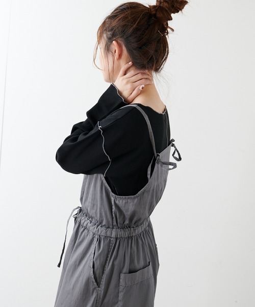 PUAL CE CIN(ピュアルセシン)の「綿麻テレコプルオーバー(Tシャツ/カットソー・レディース・ホワイト/ベージュ/グレー・FREE)」の19枚目の写真