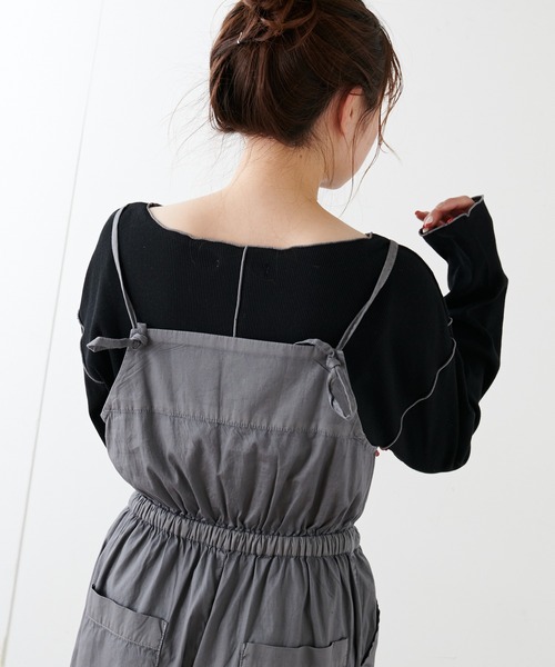 PUAL CE CIN(ピュアルセシン)の「綿麻テレコプルオーバー(Tシャツ/カットソー・レディース・ホワイト/ベージュ/グレー・FREE)」の20枚目の写真