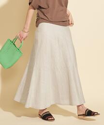 BEAUTY&YOUTH UNITED ARROWS | 【予約】BY テレデランリネン パネルフレアマキシスカート -ウォッシャブル-(スカート)