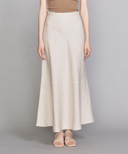BEAUTY&YOUTH UNITED ARROWS（ビューティーアンドユースユナイテッドアローズ）の「BY∴ テレデランリネン パネルフレアマキシスカート -ウォッシャブル-（スカート・レディース・ナチュラル/ダークブラウン/レッド・M/S/L）」の14枚目の写真