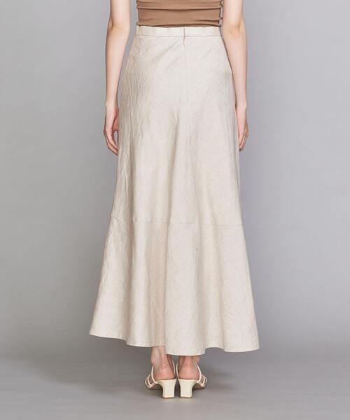 BEAUTY&YOUTH UNITED ARROWS（ビューティーアンドユースユナイテッドアローズ）の「BY∴ テレデランリネン パネルフレアマキシスカート -ウォッシャブル-（スカート・レディース・ナチュラル/ダークブラウン/レッド・M/S/L）」の16枚目の写真