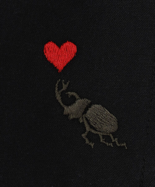 BOHEMIANS（ボヘミアンズ）の「BOHEMIANS/ボヘミアンズ BEETLE EMB MASK2 ビートルエンブロイダリーマスク2（マスク・メンズ・ベージュ/ブルー/ブラック・FREE）」の7枚目の写真