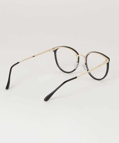 NANO universe（ナノユニバース）の「クリアレンズ伊達メガネ（メガネ・レディース・ブラック・FREE）」の3枚目の写真