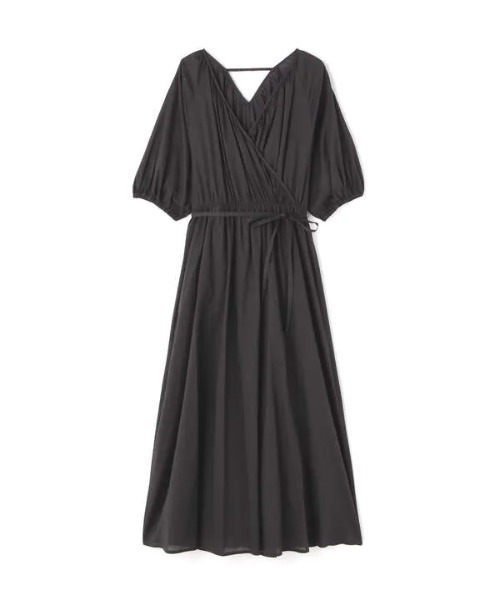 N.（N. Natural Beauty Basic）（エヌエヌナチュラルビューティーベーシック）の「◆コットンローンラップワンピース（ワンピース・レディース・カーキ/ブルー/スミクロ/モーブ系・MEDIUM）」の18枚目の写真