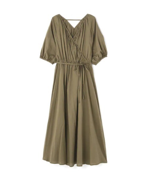 N.（N. Natural Beauty Basic）（エヌエヌナチュラルビューティーベーシック）の「◆コットンローンラップワンピース（ワンピース・レディース・カーキ/ブルー/スミクロ/モーブ系・MEDIUM）」の20枚目の写真