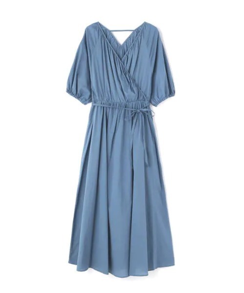 N.（N. Natural Beauty Basic）（エヌエヌナチュラルビューティーベーシック）の「◆コットンローンラップワンピース（ワンピース・レディース・カーキ/ブルー/スミクロ/モーブ系・MEDIUM）」の22枚目の写真