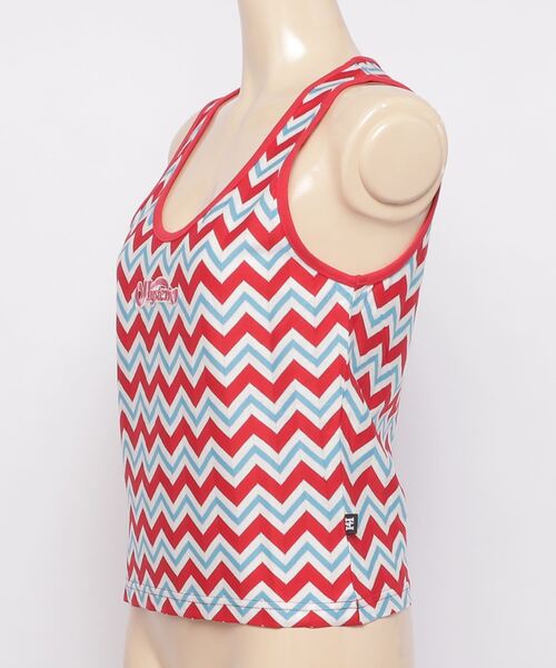 HYSTERIC GLAMOUR（ヒステリックグラマー）の「HYS LOGO刺繍 タンクトップ（タンクトップ・レディース・レッド/ピンク・FREE）」の5枚目の写真