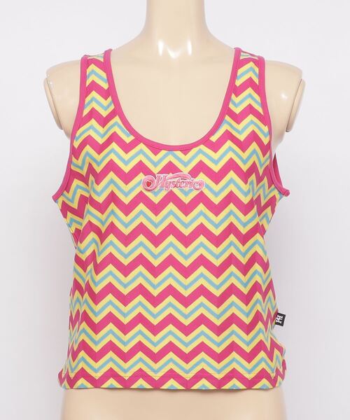 HYSTERIC GLAMOUR（ヒステリックグラマー）の「HYS LOGO刺繍 タンクトップ（タンクトップ・レディース・レッド/ピンク・FREE）」の3枚目の写真