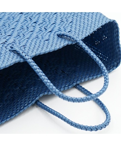 Letra（レトラ）の「メルカドバッグ  ロンボ  メタリックブルー  エクストラスモール（かごバッグ・レディース・ブルー系その他・XS）」の7枚目の写真