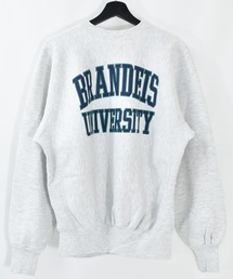 VINTAGE | 【ヴィンテージ古着】“BRANDEIS UNIVERSITY” リバースタイプ クルーネックスウェット USA製(スウェット)