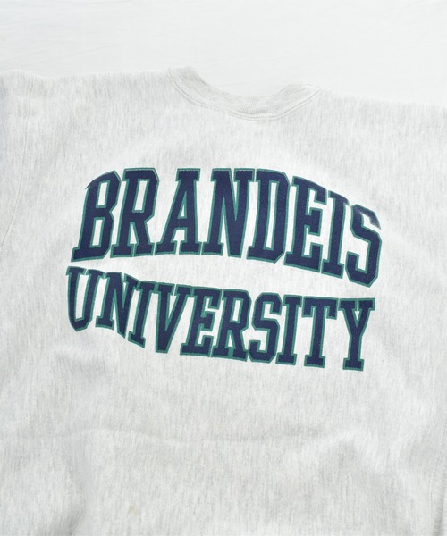 VINTAGE（ヴィンテージ）の「【ヴィンテージ古着】“BRANDEIS UNIVERSITY” リバースタイプ クルーネックスウェット USA製（スウェット・メンズ・グレー・LARGE）」の10枚目の写真