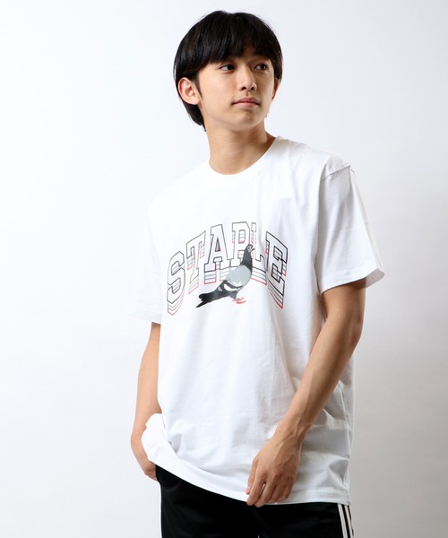 staple（ステイプル）の「STAPLE ピジョン＆ロゴプリント 半袖Tシャツ（Tシャツ/カットソー・メンズ・ホワイト/ブラック/オレンジ/ミント・2XL/XL/M/L）」の5枚目の写真