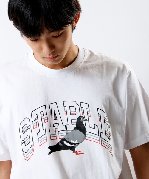 staple（ステイプル）の「STAPLE ピジョン＆ロゴプリント 半袖Tシャツ（Tシャツ/カットソー・メンズ・ホワイト/ブラック/オレンジ/ミント・2XL/XL/M/L）」の7枚目の写真